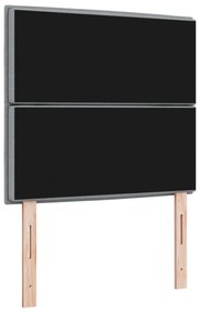 LED fejtámla modern dizájnnal világosszürke 100 cm szövet