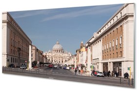 Üvegképek Róma székesegyház épületek utcák 120x60cm