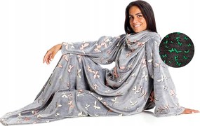 Márkás Meleg Takaró Ujjakkal És Zsebbel Pléd Pulóver Világít A Sötétben Kn