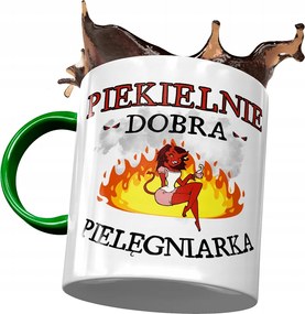 Zöld Ápolónő Bögre Pokolian Jó Nyomtatott Fotóval