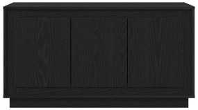 Oldalszekrény Fekete Tölgy 102x35x55 cm Mérnöki Fa