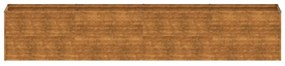 corten acél kerti magaságyás 385 x 50 x 69 cm