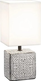 Ideal Lux - Asztali lámpa KALI 1xE14/40W/230V fehér/szürke