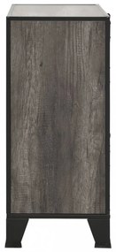 vidaXL szürke fém és MDF tárolószekrény 72 x 36 x 82 cm