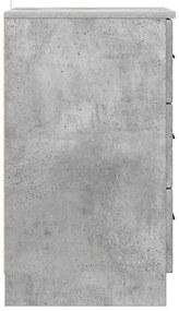 Éjjeliszekrény fiókkal Beton szürke 38 x 38 x 66 cm Faanyag