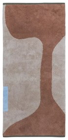 Téglavörös-bézs mosható pamut futószőnyeg 70x150 cm Figura – Mette Ditmer Denmark