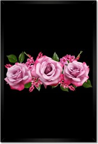 Poszter keretben 40x60 Rózsaszín rózsák anyukáknak