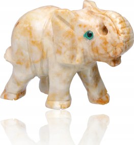 Elefánt figura Boldogság szimbólum Erő Kő Faragott Elefánt 5 cm