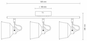 LED Mennyezeti lámpa 3xE14/8W/230V