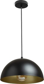 RENDL GLADYS 30 závěsná černá/zlatá 230V LED E27 15W
