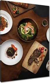 Vászonkép 70x100 Ázsia a tányéron