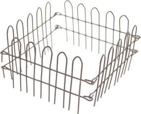 Mini Kert Kerítés, barna, 4 részes 6cm