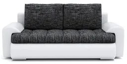 TOKIO VIII kinyitható kanapé Sötétszürke / fehér ökobőr