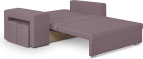 DOLAR2 Kétszemélyes kinyitható kanapé Rózsaszín