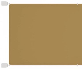 Bézs oxford-szövet függőleges napellenző 60 x 800 cm
