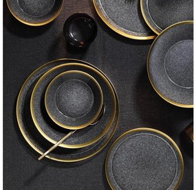 16 darabos étkészlet antracit/arany/porcelán