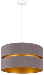 Duolla - Csillár zsinóron DUO 1xE27/15W/230V átm. 40 cm szürke