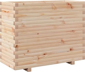 vidaXL tömör fenyőfa kerti virágtartó 90x40x72,5 cm