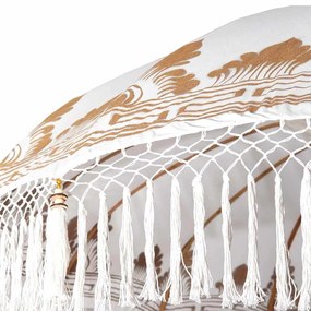 Balinéz Napernyő 260 Krém 210-220 cm Pamut és tömör fa