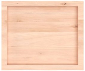 kezeletlen tömör fa fürdőszobai pult 60x50x(2-6) cm