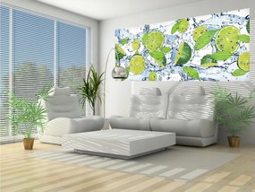 Flizelin fotótapéta Lime Zamatos frissesség a falakon 250x104 +ragasztó