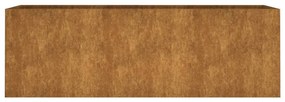 Corten acél kerti magaságyás 120 x 40 x 40 cm