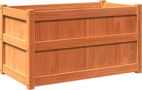 vidaXL viaszbarna tömör fenyőfa kerti virágláda 90 x 50 x 50 cm