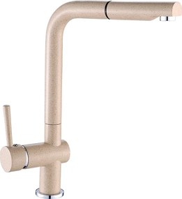 Konyhai Csaptelep Kihúzható Kifolyócsővel Bézs Luna