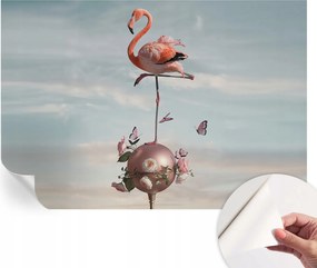 Öntapadós Fali Fotótapéta Hálószobába Elegáns flamingó 152x104 cm