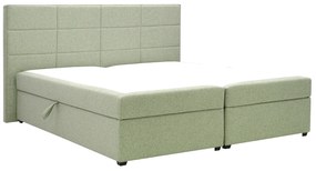 Franciaágy Boxspring 180 cm Revenant (mentol) (ágyráccsal és matraccal) (tárolóhellyel). 1098561