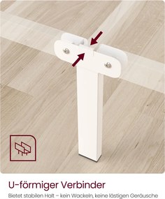 Egyszemélyes fém ágykeret, 90x190cm matrachoz, fehér