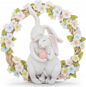 Nyuszi figura húsvéti dekoráció tavaszi nyuszi dekoráció 26 cm