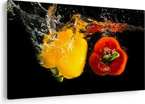 Kép - paprika a vízben (90x60 cm)