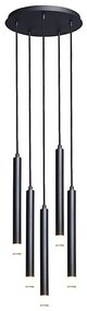Rabalux Rabalux 72360 - Csillár zsinóron RAMIRA 5xG9/5W/230V fekete RL72360