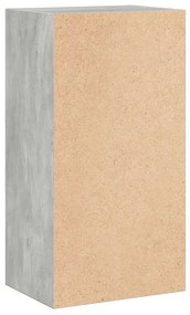 2-szintes betonszürke forgácslap könyvszekrény 40x30x76,5 cm