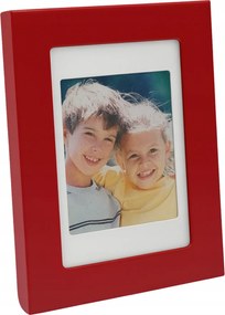 Fém mini képkeret 3,5x4,5 piros ajándék