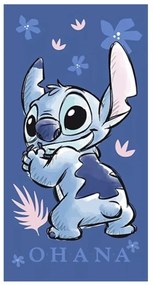 Disney Lilo és Stitch, A csillagkutya Ohana fürdőlepedő, strand törölköző 70x140cm (Fast Dry)