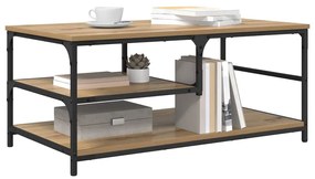 vidaXL Dohányzóasztal Artisan tölgy 90 x 49 x 40 cm Faanyag