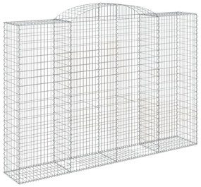4 db íves horganyzott vas gabion kosár 300x50x200/220 cm