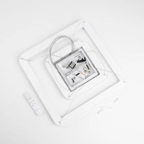 Brilagi - dimmelhető LED kábellel függesztett csillár FALCON SLIM LED/78W/230V 50x50 cm fehér + távirányító