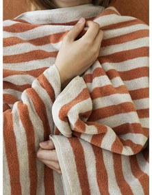 Narancssárga-bézs frottír bio pamut fürdőlepedő 70x140 cm Arto – Blomus