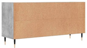 betonszürke szerelt fa TV-szekrény 103,5x30x50 cm