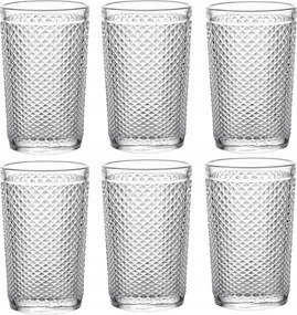 Magas Pohár Italokhoz Víz 340ML Szett 6 Db-os Szett