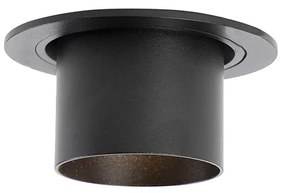 Modern beépített spotlámpa fekete kerek dönthető - Installa