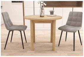 Kerek étkezőasztal ADAM 80x80 cm, Cremona Torro tölgy dekoráció