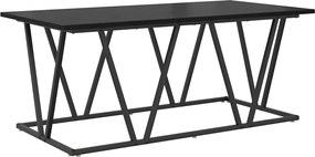 vidaXL Dohányzóasztal Fekete tölgy 100 x 50 x 40 cm Mérnöki fa és fém