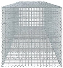 horganyzott vas gabion kosár fedéllel 550 x 100 x 100 cm