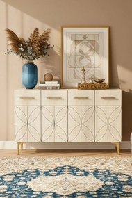 Eliz 120 - White, Travertine