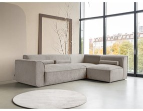 Bézs sarokkanapé (jobb oldali) Flex Felix – Miuform