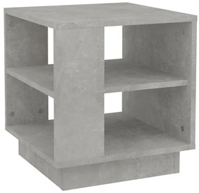Betonszürke szerelt fa dohányzóasztal 40x40x43 cm